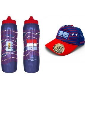 FIFA World Cup 2026 USA Men’s Foam Trucker Hat & Matching Squeeze Bottle